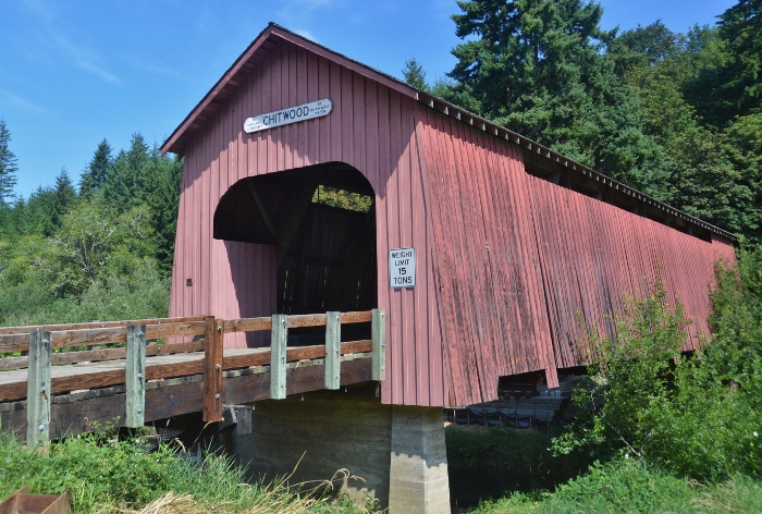 red covered bridge